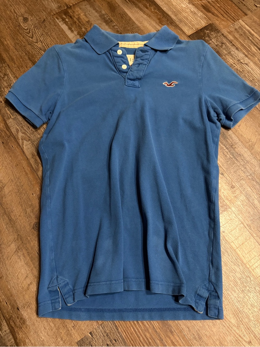 Vintage Hollister Men's Blue Polo Shirt